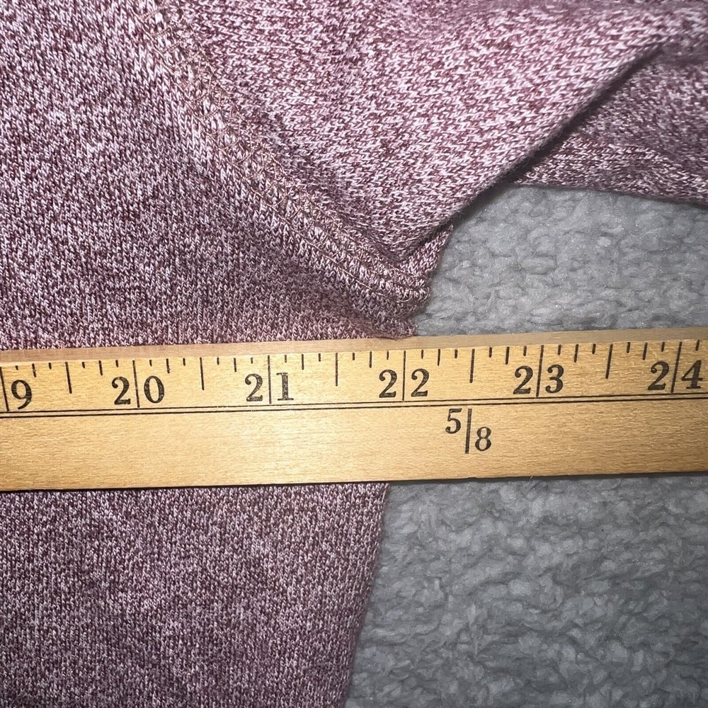 Marc Ecko Cut & Sew Sweater Men's Sz XL Heathered Burgundy Shawl Collar Pullover - Picture 5 of 6